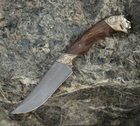 Нож Клыч из дамасской стали купить на сайте koval-knife.shop